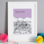 Personalised Worcester Graduation Gift Print, thumbnail 1 of 9