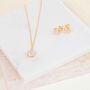 Brooklyn Rose Quartz And Gold Plated Jewellery Set, thumbnail 1 of 6