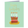 Mini Happy Birthday Cake Card, thumbnail 2 of 5