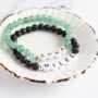 Couples Boyfriend Personalised Gemstone Beaded Bracelet Set, thumbnail 6 of 10