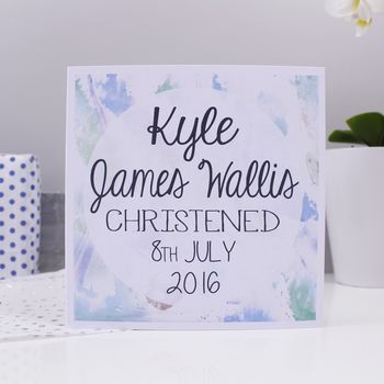 Personalised Christening Card For Boys And Girls, 4 of 9