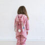 Girls Pink Bunny Rabbit Onesie Children's, thumbnail 5 of 5