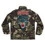 Blue Sequin Tiger Personalised Kids Camo Jacket, thumbnail 7 of 8