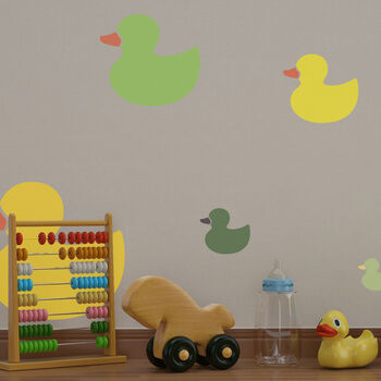 Reusable Stencils Five Pcs Rubber Duck With Brushes, 3 of 5