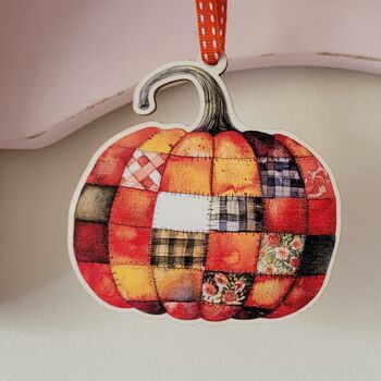 Wooden Pumpkin Decoration, Autumn Home Decor Gift, 4 of 6