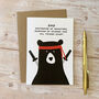 Daddy Bear Protector, Funny Father's Day A6 Card, thumbnail 2 of 5