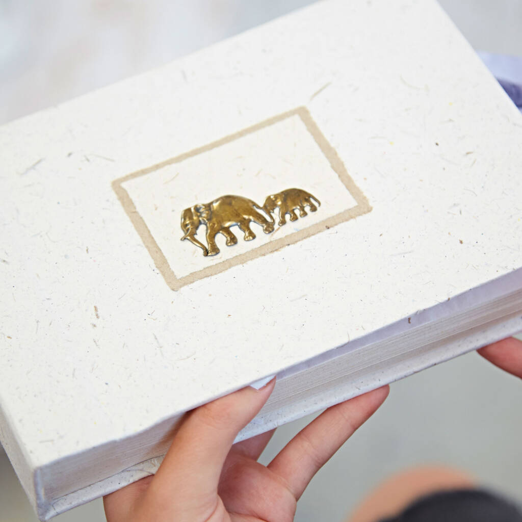 Handcrafted Elephant Dung Photo Album With Gift Box By Paper High