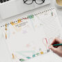 Personalised A4 Desk Planner Teacher Gift, thumbnail 4 of 7