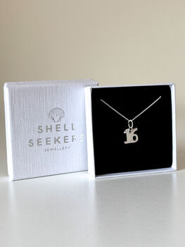 Sterling Silver 16th Birthday Pendant Necklace, 6 of 12