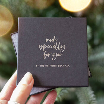 Personalised Nordic Foxes First Christmas Married Bauble For Couples, 2 of 3