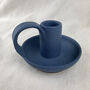 Fair Trade Stoneware Hand Candlestick Holder With Plate, thumbnail 7 of 12