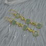 Peridot Green Jade Silver Dangle Earrings, thumbnail 5 of 8