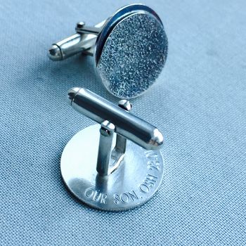 Personalised Moon Phase Sterling Silver Cufflinks, 3 of 6