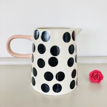 Hand Painted Large Spotty Jug, 6 of 7