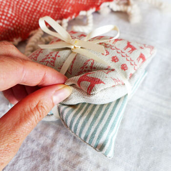 Christmas Fairisle Wheat Hand Warmers, 3 of 4