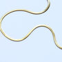 Flat Herringbone Chain Necklace In 18ct Gold Plated, thumbnail 2 of 8