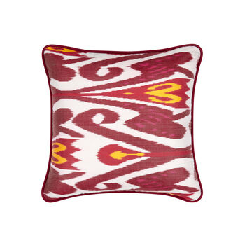 Silk Square Ikat Cushion, 3 of 5