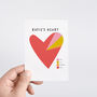 'My Heart' A Pie Chart Personalised Valentines Card, thumbnail 2 of 5