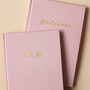 Personalised Script Name Fabric Notebook In Pink, thumbnail 3 of 4