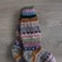 Fair Isle Folk Sofa Socks 100% Wool, thumbnail 1 of 8