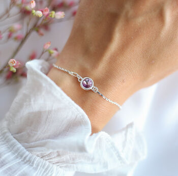 21st Birthday Gift For Her – Swarovski Birthstone Bracelet, 2 of 7