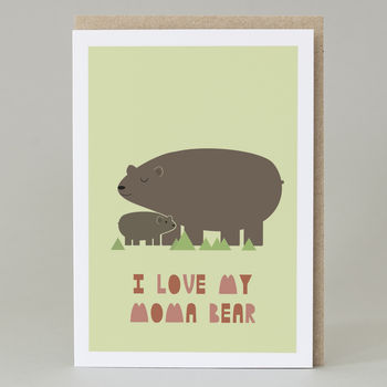 'I Love My Moma Bear' Card, 2 of 7