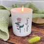 Personalised Birth Flower Candle Gift, thumbnail 1 of 12