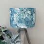 William Morris Acanthus Teal Drum Lampshades, thumbnail 1 of 10