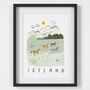 Wild Horses, Iceland Landscape Travel Print, thumbnail 2 of 2