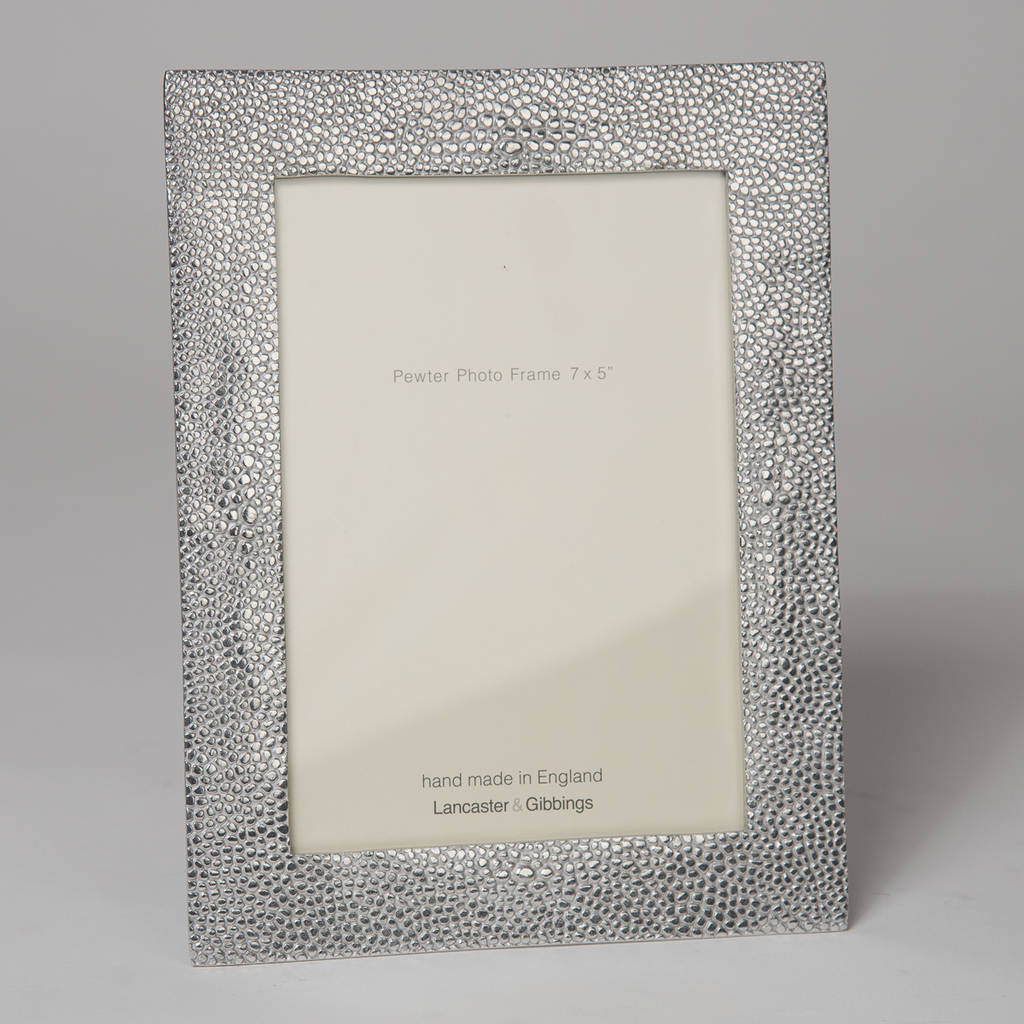 Shagreen Cast Pewter Picture Frame By Lancaster & Gibbings ...