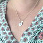 Personalised Silver And 9ct Solid Gold Heart Necklace, thumbnail 2 of 12