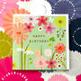 Gold Foiled Pea Green Birthday Card, thumbnail 3 of 4