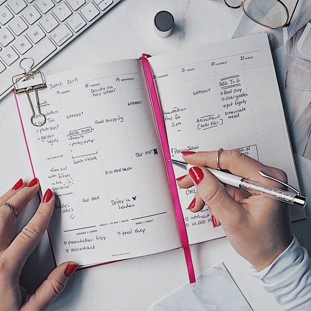 Ceo Of My Own Life Undated Weekly Planner Pink By Ella Iconic