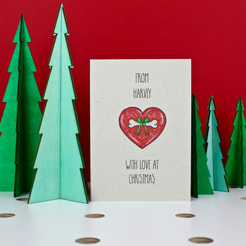 Dog Love Christmas Card, 2 of 4