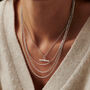 Personalised Textured T Bar Necklace, thumbnail 5 of 10
