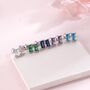 Sterling Silver Tiny Baguette Cz Stud Earrings, thumbnail 3 of 9