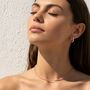 Coral Choker Necklace In Silver, thumbnail 2 of 8