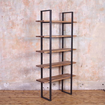 Industrial Style Wood Shelving Unit, 5 of 5