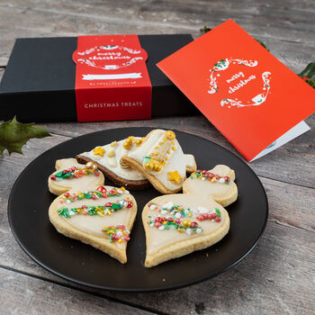 Christmas Luxury Bauble Biscuit Gift Box, 5 of 6