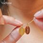 Personalized Oval Tag Pendant Necklace, thumbnail 2 of 5