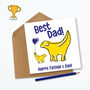 Father's Day Best Dad Lambanana Card, thumbnail 1 of 2