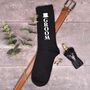 Personalised Name Groom Wedding Day Socks, thumbnail 1 of 4