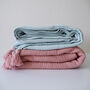 Four Layers Cotton Gauze Muslin Throw Blanket, thumbnail 5 of 10