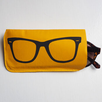 Yellow And Black Printed Sunglasses Case, 2 of 10