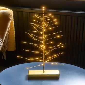 Pre Lit Table Top Christmas Tree Gold, 2 of 3