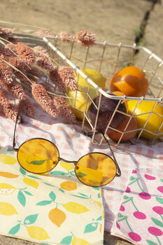 Orange Tint Round Frame Sunglasses, 6 of 7