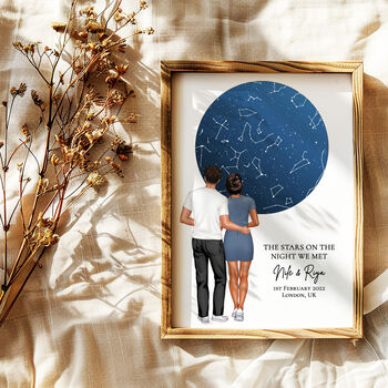 Personalised Couple Star Map Print, 10 of 12