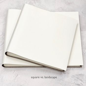 Personalised Large Leather Wedding Guest Book, 9 of 12