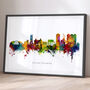 Scunthorpe Skyline Cityscape Art Print, thumbnail 1 of 12