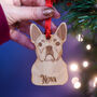 Personalised Deluxe Wood Dog Breed Christmas Decoration, thumbnail 12 of 12